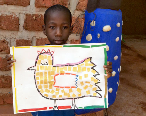 mosaique de papier