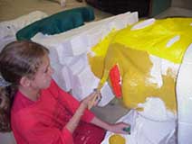 peinture de la sculpture