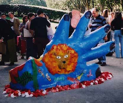 inauguration de la sculpture square binet