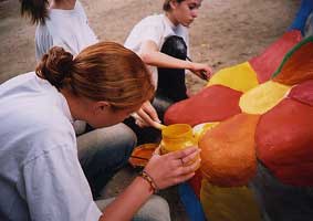 peinture sur le ciment